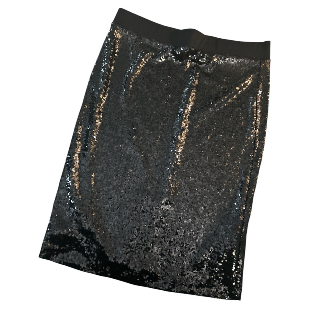 Torrid Black Sequin Pencil Skirt